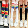 Rainbow + color white + color black (3 pairs) / trumpet 1/5 years old [height 85-105cm]