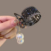 M20 black rhinestone big pearl