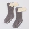 Db032 double needle wings dark gray / s code (0-1 years old)