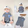 Navy blue strips / 66cm