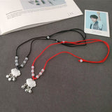 Long life lock necklace female access safe baby pendant bell safe wealth pendant children bell
