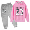 Gray pants + pink / 100cm