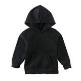 Autumn and winter new children's sweater thickened plus velvet children's clothing hooded sweater boys and girls baby cotton warm bottoming shirt