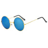 Gold frame blue film