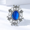 Sapphire vintage flower silver