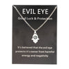 Black eye silver chain