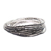 4 black diamond bracelet (silver plated)