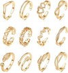 Gold 12-piece set / adjustable opening