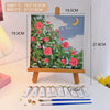 8#pink rose + easel