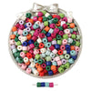 Dark colors randomly mixed 100 pcs/pack / 6×5mm hole diameter about 2mm