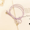 Hand-knotted scrunchie (purple)