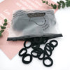 100 black zipper bags