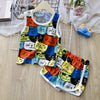 Vest set red cat / 80cm