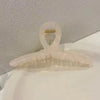 Jelly color cross clip (off-white)