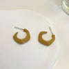A pair of s925 silver pin khaki earrings / no specification