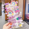 7#purple little girl 14-piece set (without card)
