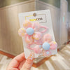 1# sequin floret hair clip - pink 2 pieces