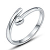 Mind whisper ring / adjustable opening
