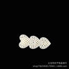 Triple heart pearl hair clip