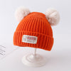 Orange korean baby bear beanie / 3-20 months