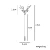 Silver deer head 9023