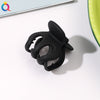 Frosted ponytail clip-3.5cm pumpkin black / qiyue factory direct sales