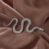 Silver snake brooch