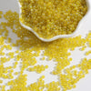 Glass bead color plating series 170# 8/o 3mm yellow ab 15g/bag about 500pcs