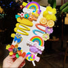 [yellow colorful yarn flower] 14-piece set