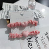 4#pink love sausage circle-2pcs
