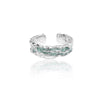 B. thick silver ring