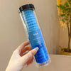 1# wave pattern towel ring - blue 20 cans