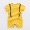 Yellow suspenders / 66 pure cotton