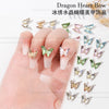 Crystal three-dimensional butterfly blue h096