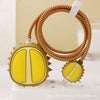 Yellow durian (set of 4) size head + 1.4m winding rope + silicone cable tie