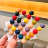 Candy color bead mix and match hair clips