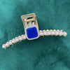 Sapphire square pearl