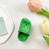 Transparent bracket - hole shoes - dark green