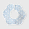 Blue windmill lace waterproof bib