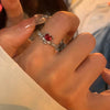 Red heart ring—white k / one size fits all