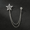 Silver diamond star