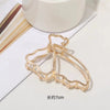 4# kc gold medium hollow butterfly clip (separate opp bag)