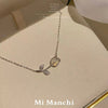 Silver tulip necklace