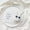 White bracket - bang bang glasses rabbit - white