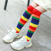 Rainbow stripes (1 pair) / trumpet 1/5 years old [height 85-105cm]