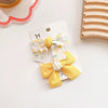 5#new floral hairpin-yellow