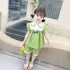 Green short sleeve fox tie / 73