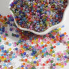 Glass bead color plating series 8/o 3mm random mixed color ab 15g/bag about 500pcs