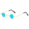 Gold frame blue film