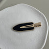 Dark blue seamless hair clip